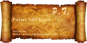 Palen Tábita névjegykártya